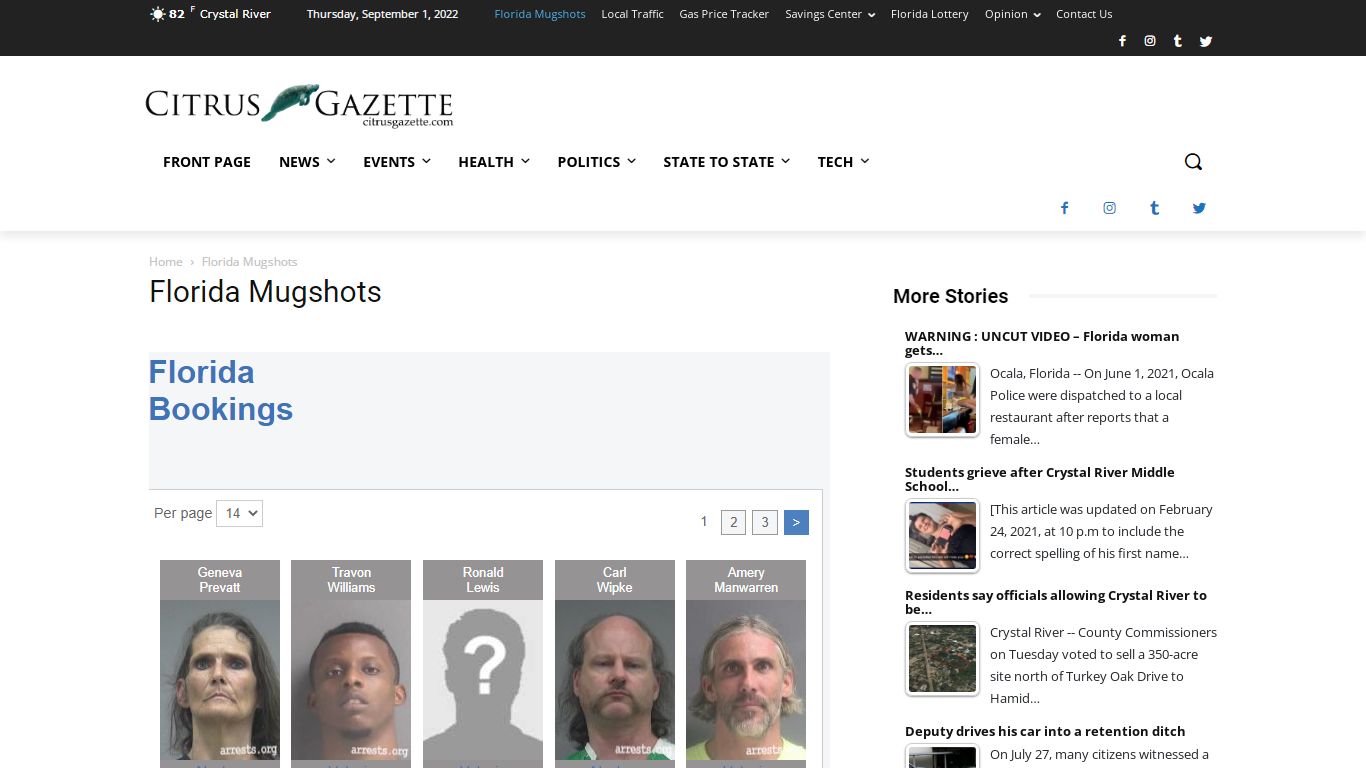 Florida Mugshots | Citrus Gazette