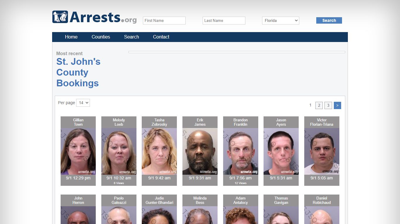 St. John's County Arrests and Inmate Search